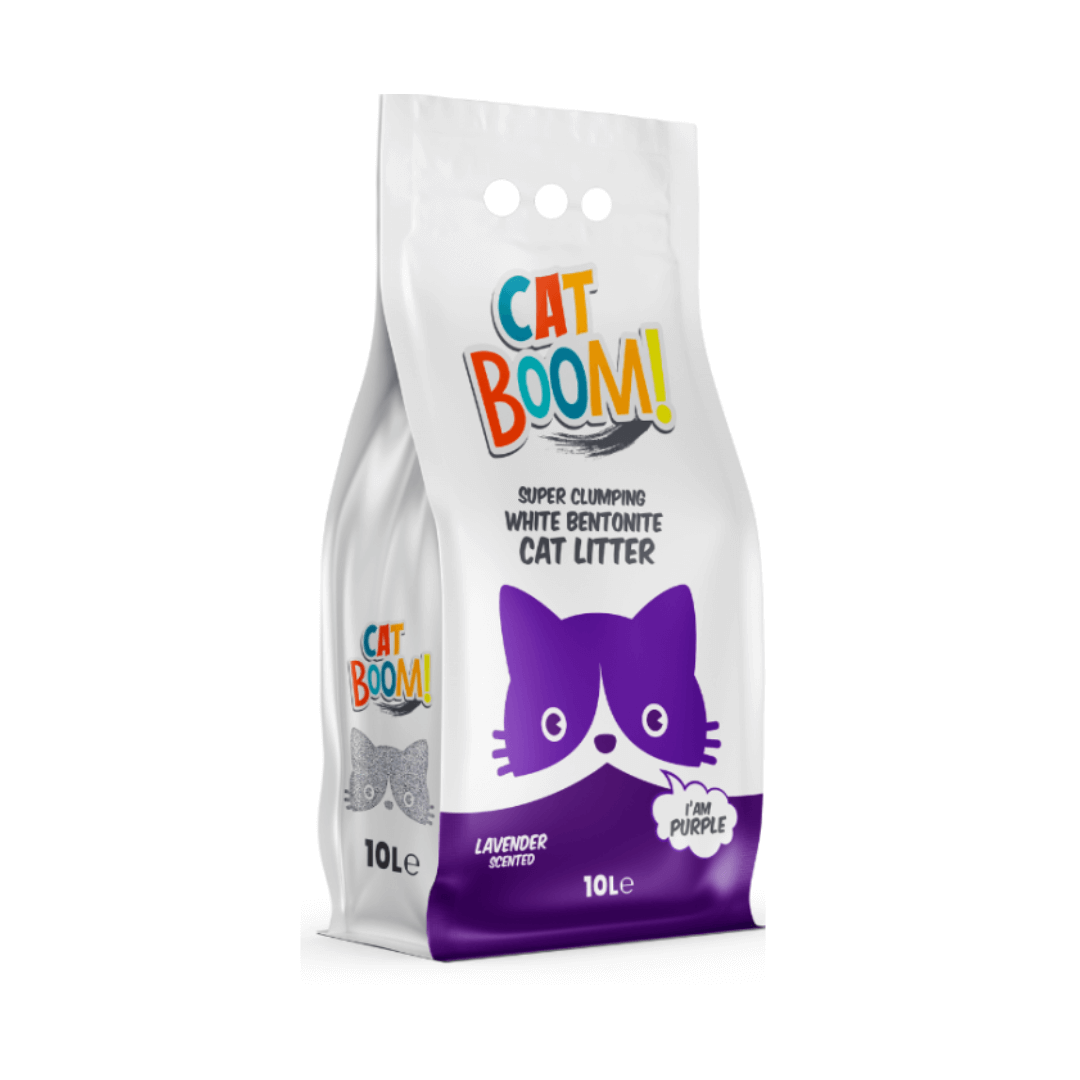 Cat Boom! – Litière pour chat à la bentonite, agglomérante naturelle et parfumée
