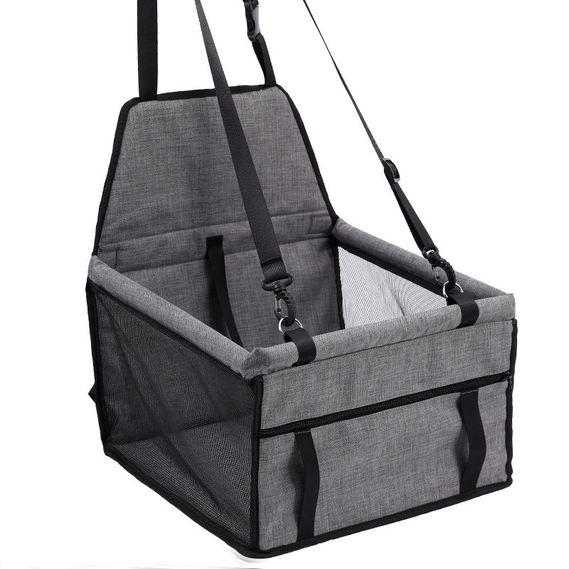 Siège auto pliable pour chien avec ceinture de sécurité - Imperméable et respirant