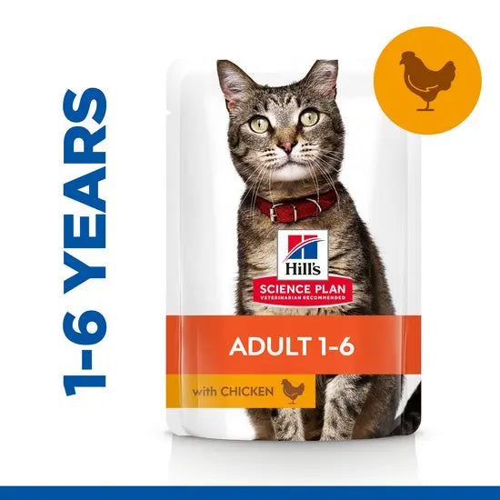 Hill’s Pâtée Chat Science Plan Adulte (1–6 ans) Poulet en Sauce 85g
