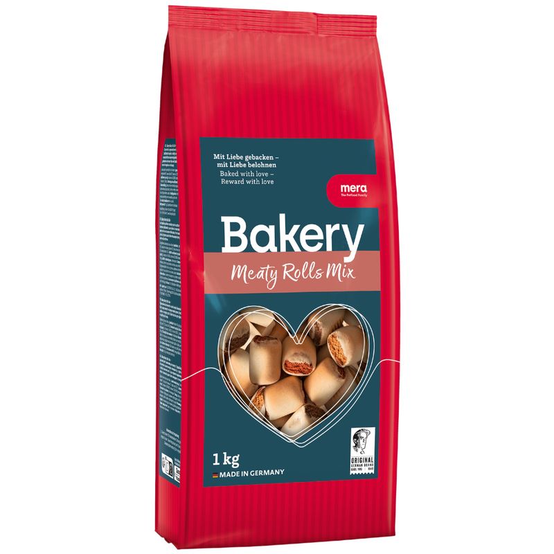 Mélange de petits pains à la viande Mera Bakery - Friandises pour chiens aux saveurs multiples (1 kg)