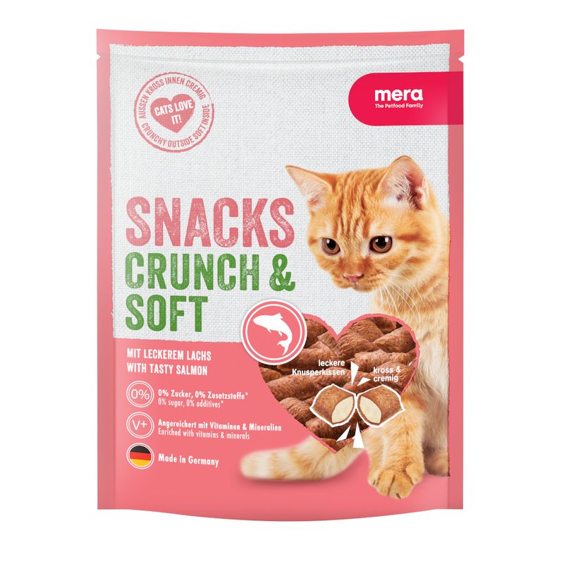 Mera Crunch & Soft Saumon – Friandises pour chats