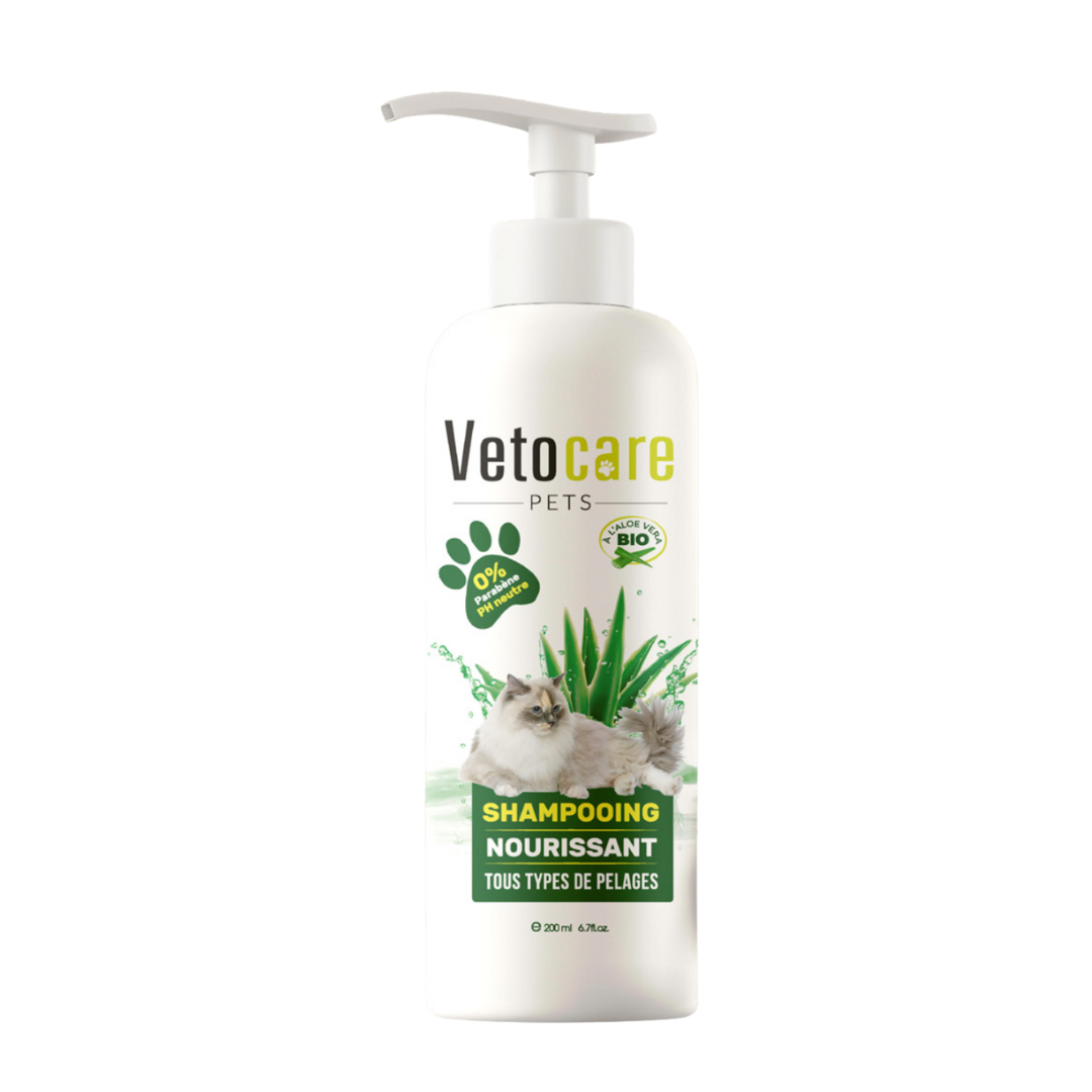 Shampoing Soin du Pelage Chat Vetocare – 200ml