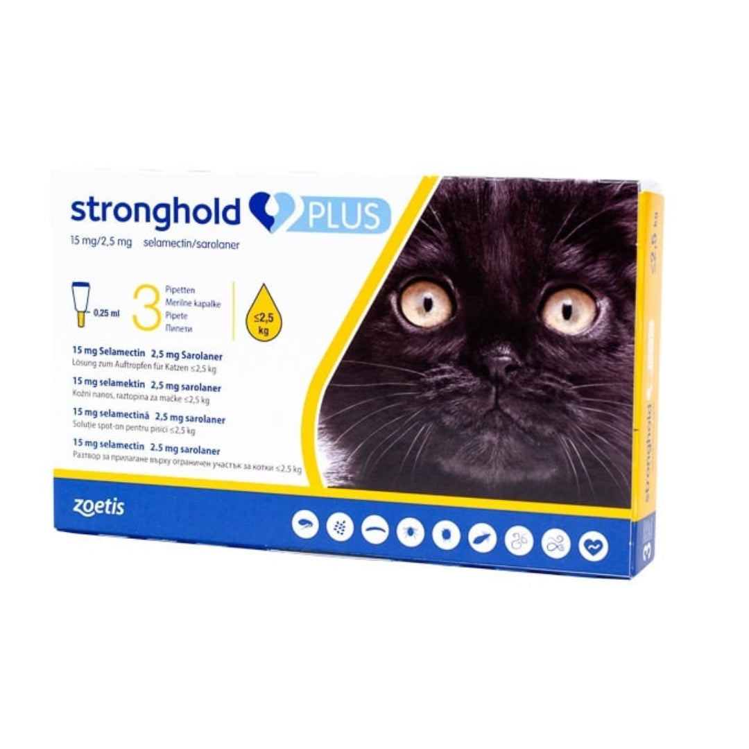 Stronghold – Protection complète contre les parasites pour chiens et chats de toutes tailles