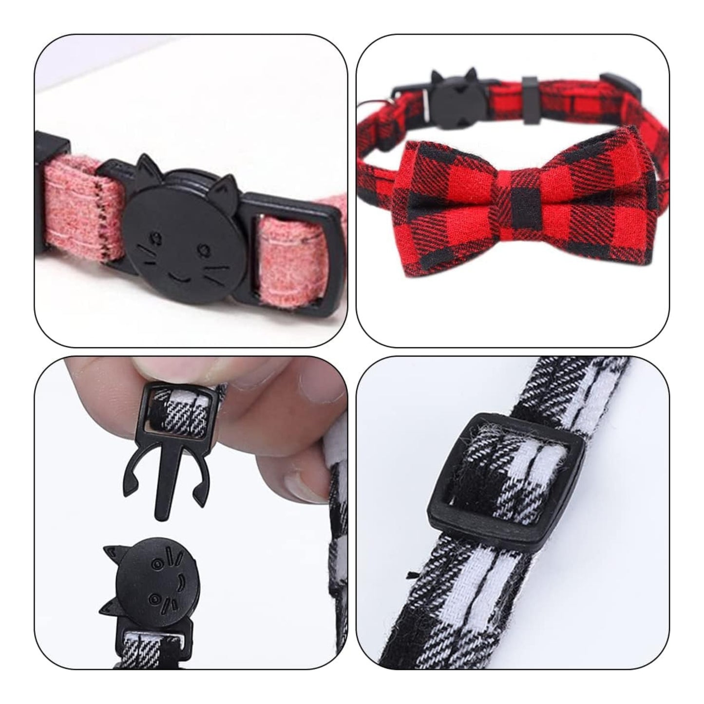 Collier Nœud Papillon pour Animaux – Cravate Réglable avec Clochette