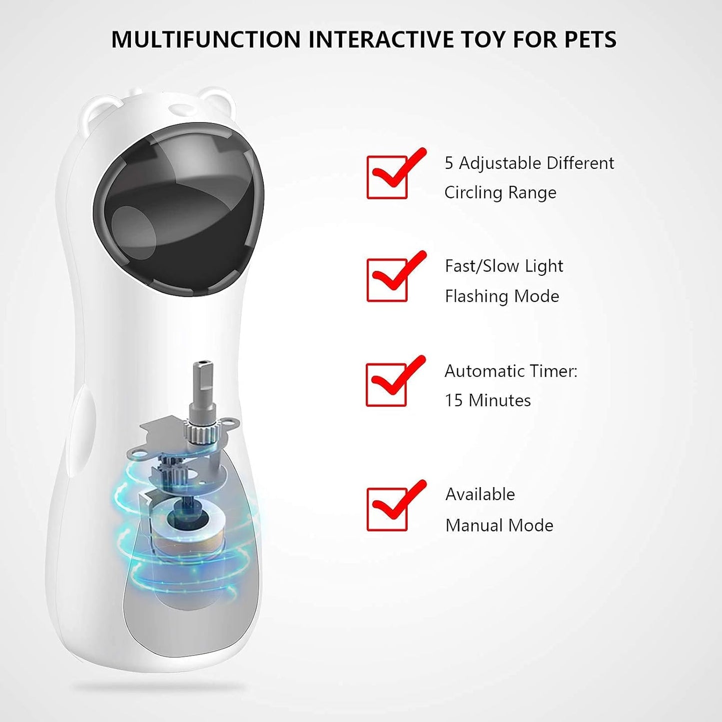 Automatic Laser Cat Toy – USB Rechargeable Interactive Laser