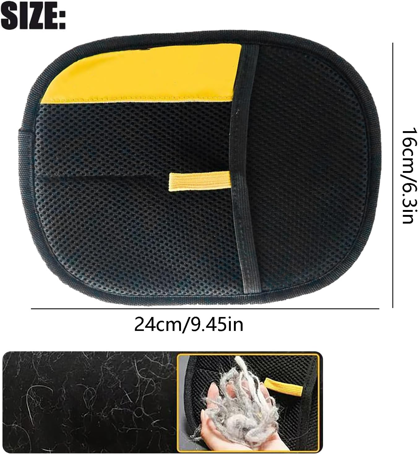 Pet Hair Remover Gloves – Double-Sided Grooming Gloves