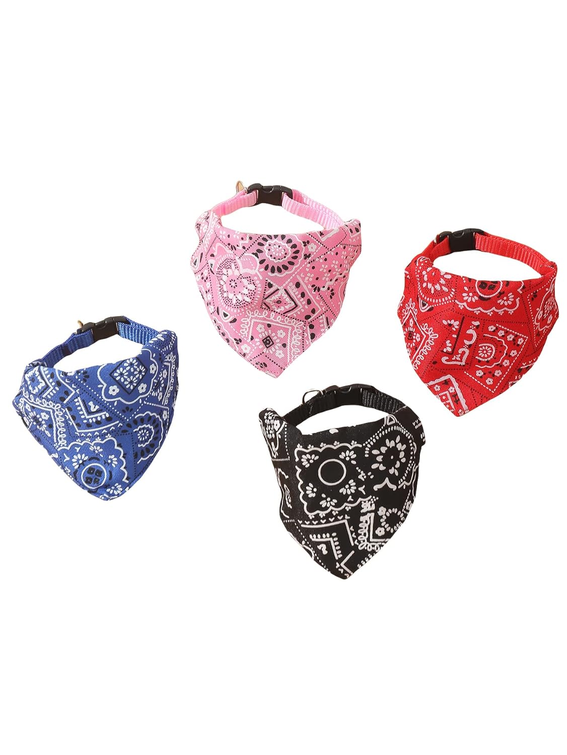Collier Bandana pour Chien & Chat – Foulard Réglable avec Boucle Sécurité