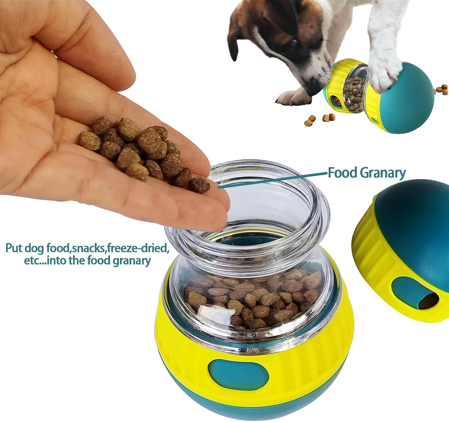 Jouet Puzzle Interactif pour Chien – Distributeur de Friandises et Gamelle