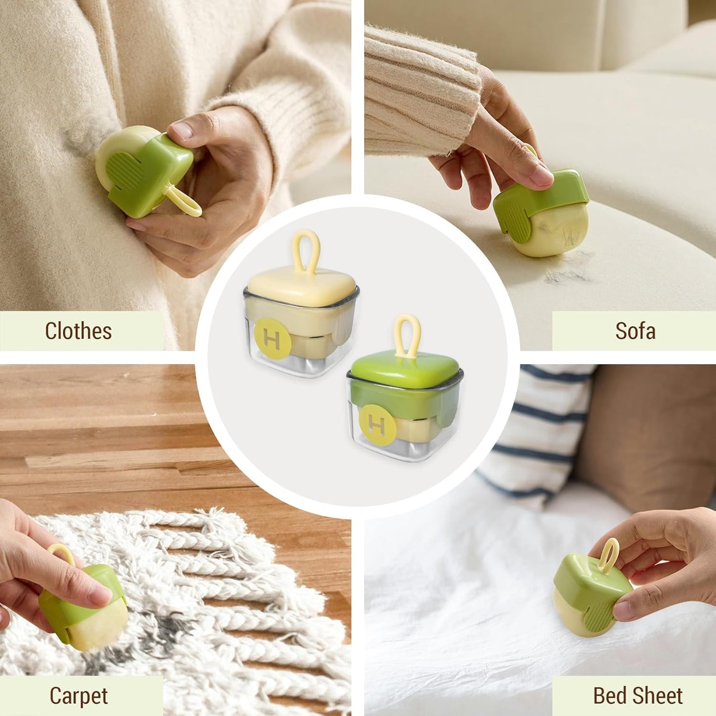 Rouleau Anti-Peluches Lavable – Ramasse-Poils Réutilisable pour Vêtements & Meubles