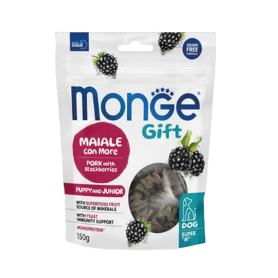 Monge Gift Super M Puppy Treats – Pork & Blackberries 150 g