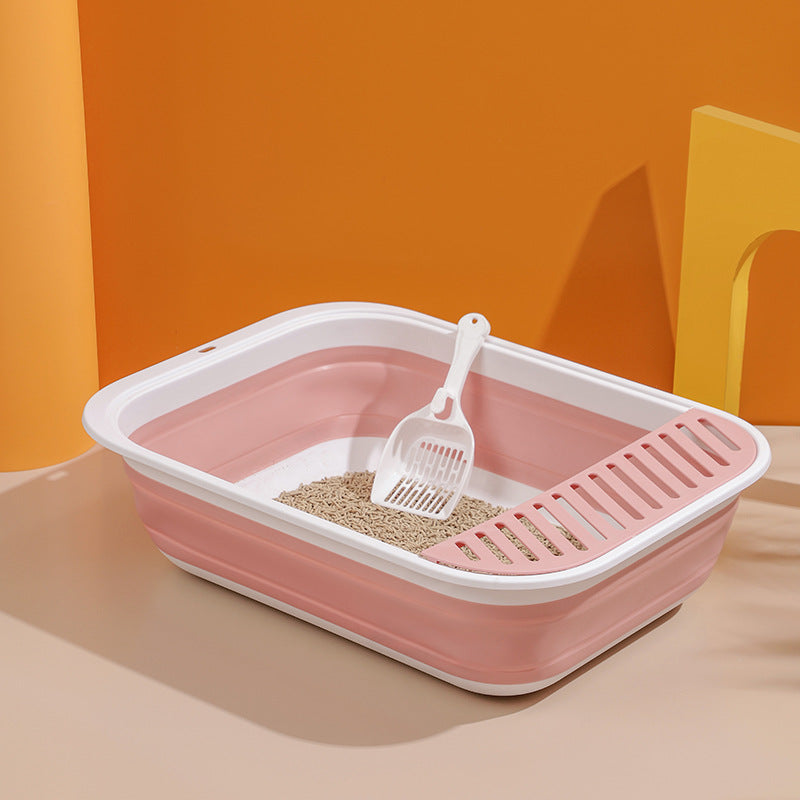 Bacs à litière pour chat - pliables avec pelle