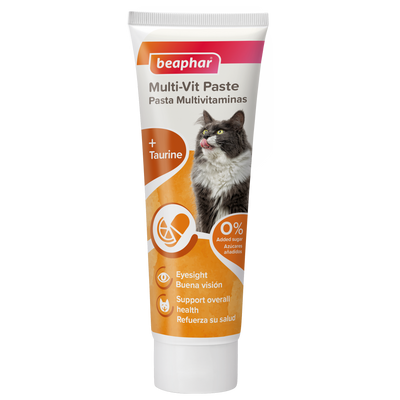 Pâte multivitaminée Beaphar pour chats : vitalité, digestion et cœur