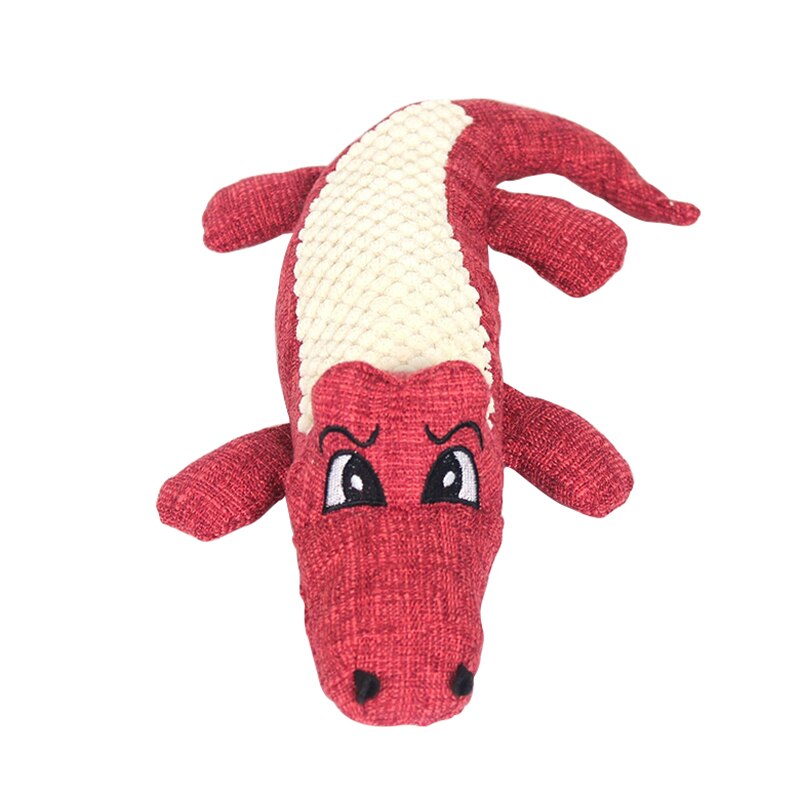 Interactive Alligator Dog Chew Toy with Sound Feature