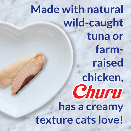 Inaba Churu Chicken with Cheese - Lickable Cat Treat (4-Pack)