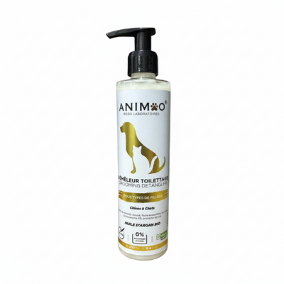 Démêleur Toilettage Animoo pour Chiens et Chats – Huile d’Argan