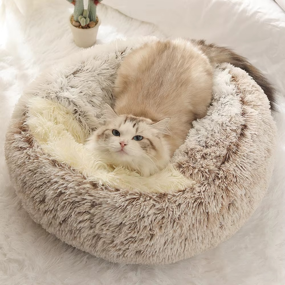 Lit Grotte Douillet pour Chat avec Base Antidérapante