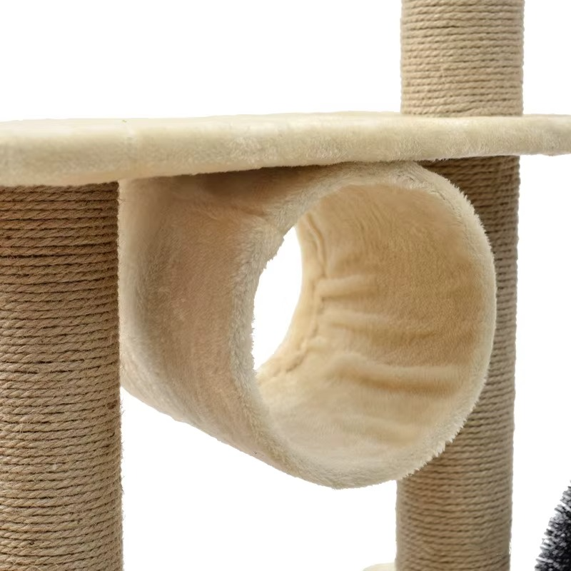 Arbre à Chat Tour 160 cm – Griffoir à Plusieurs Niveaux avec Hamac
