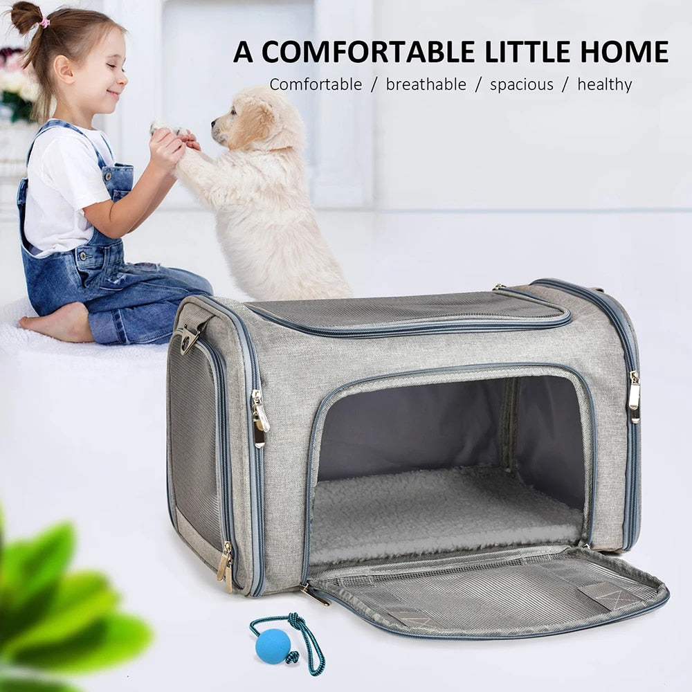 Sac de Transport pour Chats et Petits Chiens - Sûr, Confortable, Durable et Léger