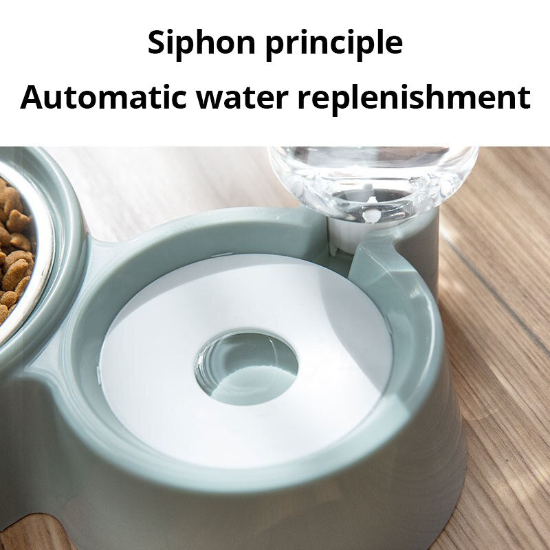 Mangeoire Automatique pour Chat et Chien - Distributeur de Nourriture et d'Eau