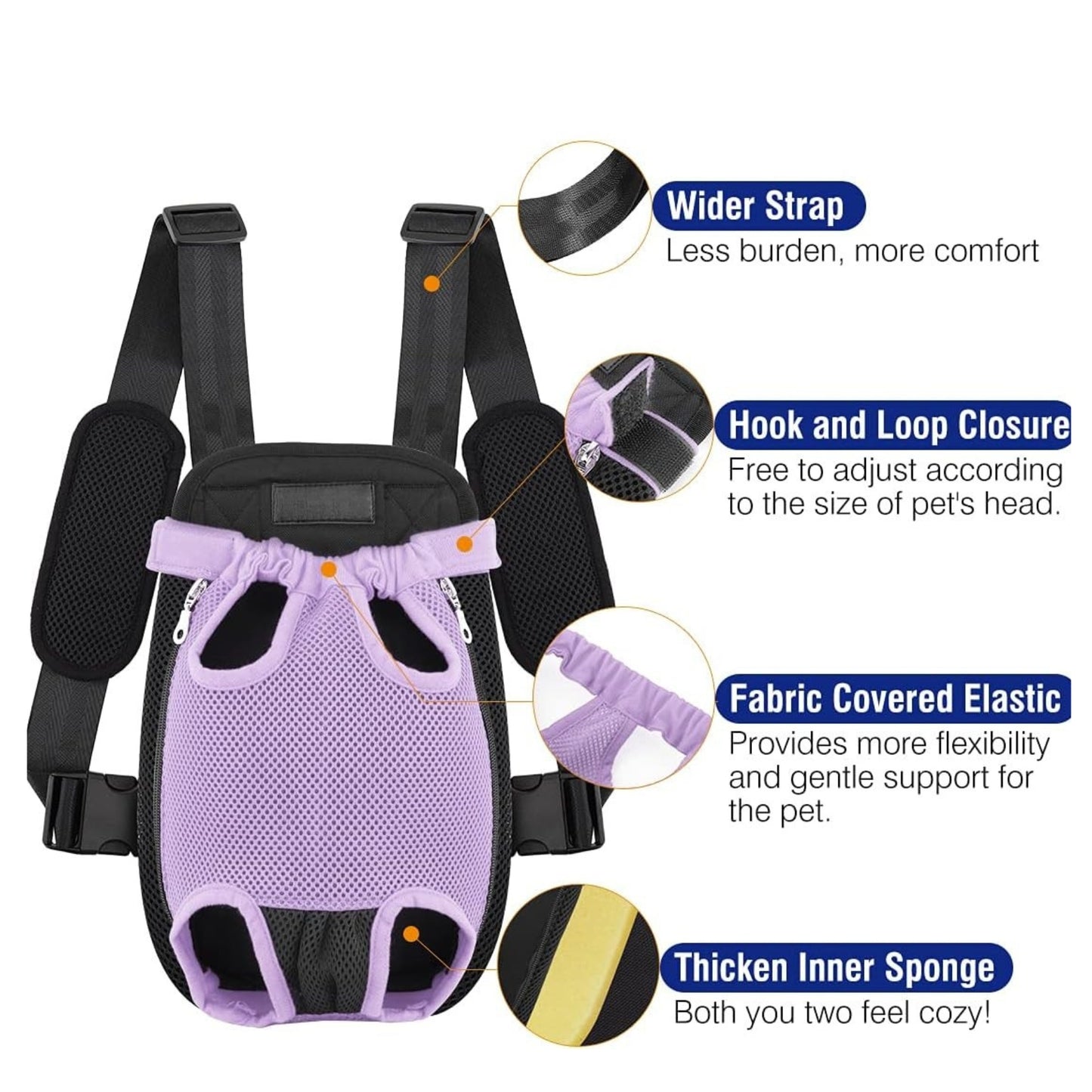 Sac transport pour chats pour et petits chiens - Sac de voyage confortable et sécurisé