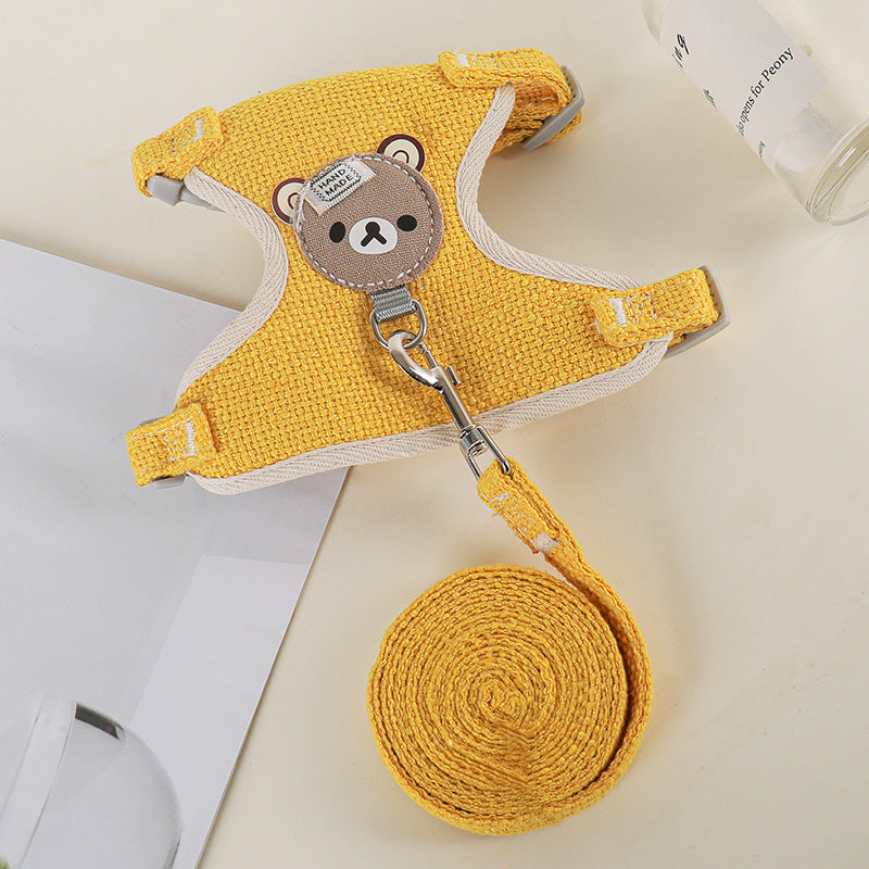 Harnais et Laisse pour Petits Chiens et Chats - Confort Rafraîchissant et Style Élégant