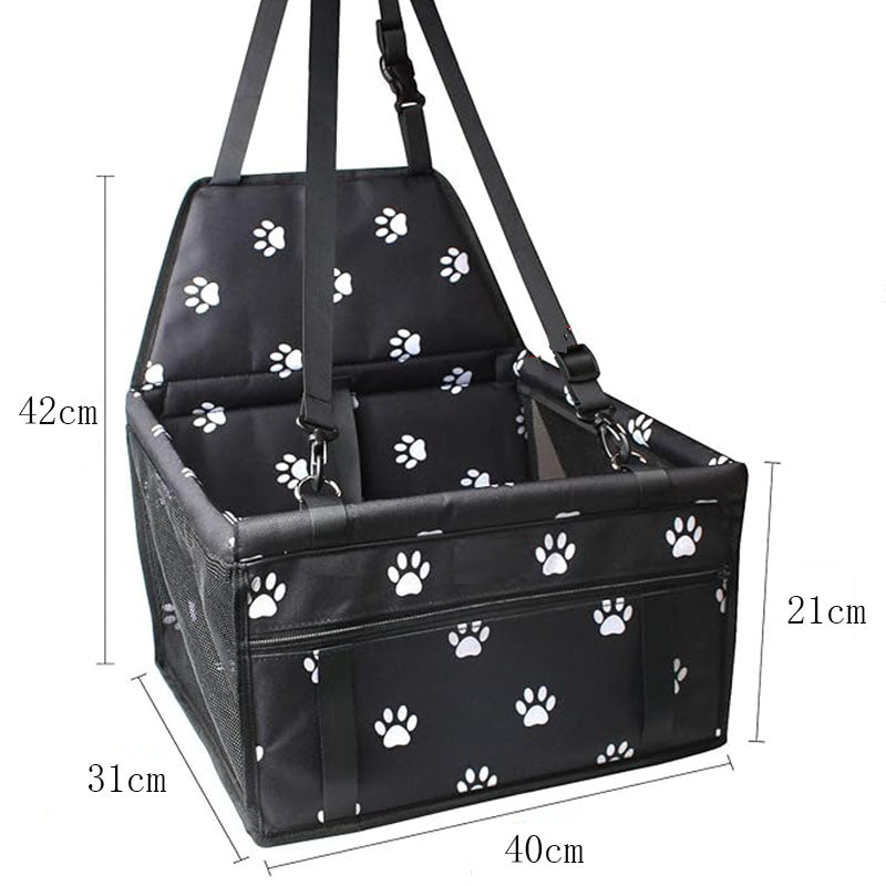 Siège auto pliable pour chien avec ceinture de sécurité - Imperméable et respirant