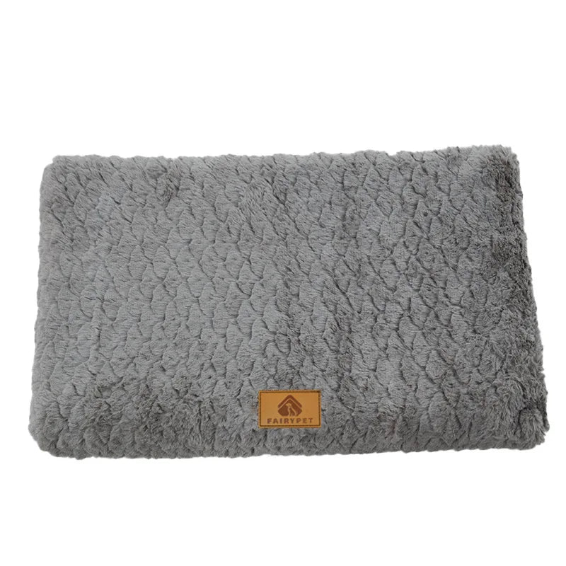 Large Plush Dog Bed – Soft, Washable & Anti-Slip Mat
