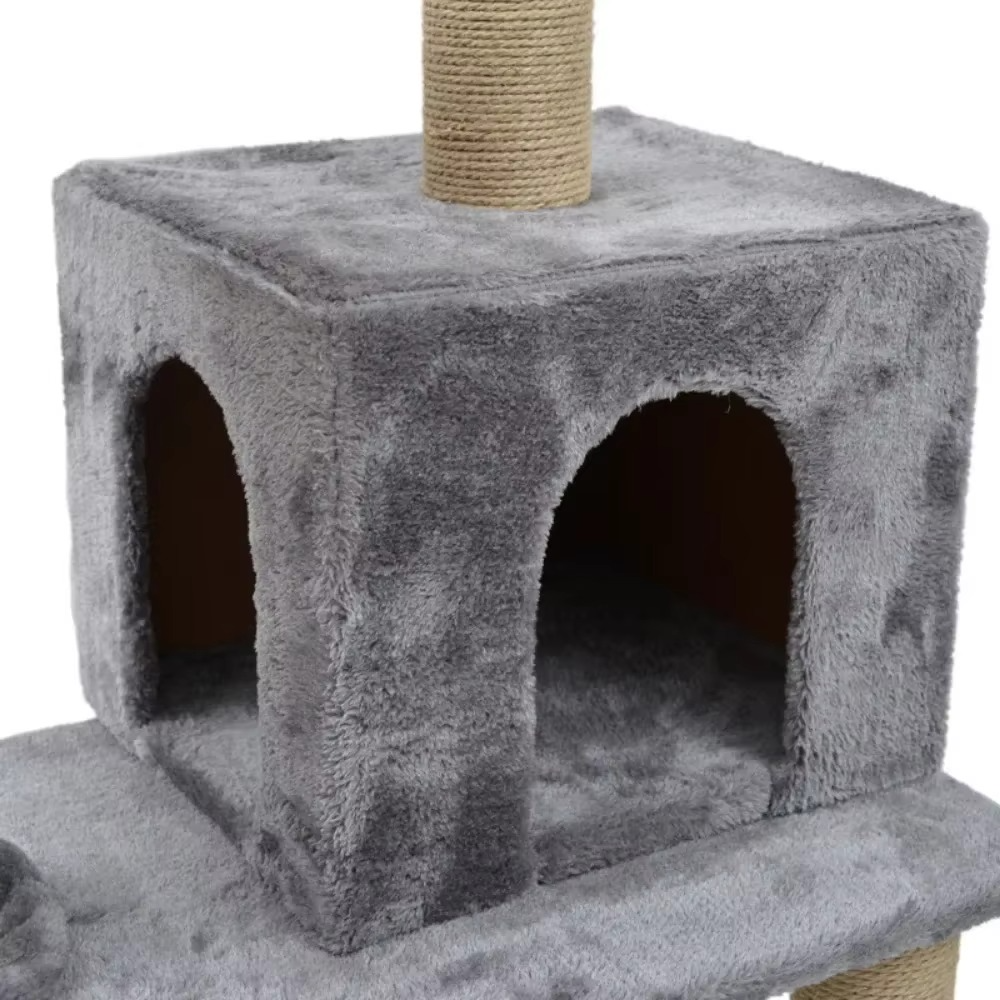 Arbre à chat tour – Griffoir à plusieurs niveaux avec hamac