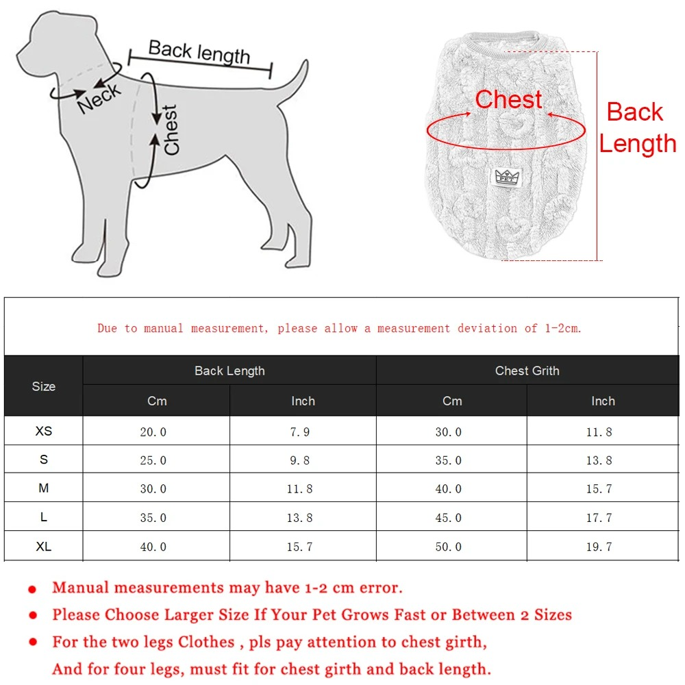 Manteau pour Chien en Polaire– Pull Chaud & Douillet