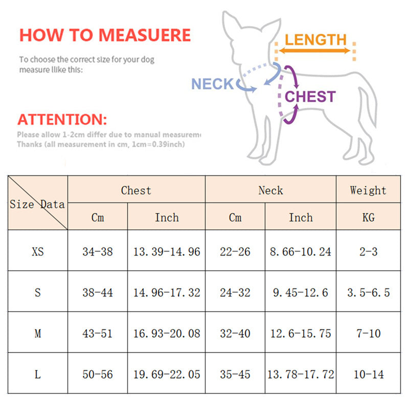 Soft Adjustable Pet Harness & Leash Set for Cats & Small Dogs