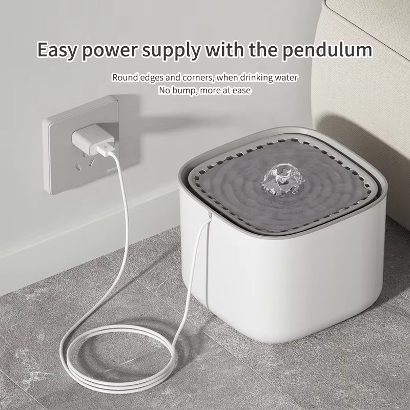 Automatic Pet Water Fountain – 3L Quiet Drinking Dispenser for Cats & Small Dogs