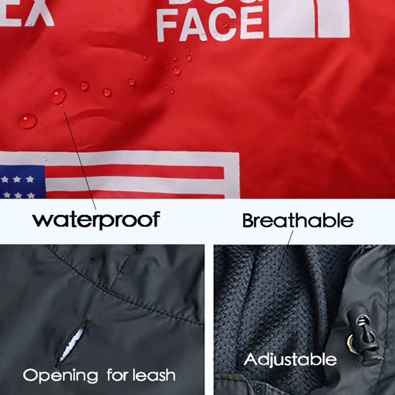 Manteau Imperméable pour Chien – Veste Extérieure Réfléchissante avec Capuche