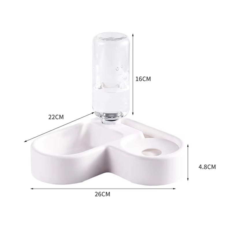 Distributeur Automatique d’Eau & de Nourriture – Stable & Facile à Nettoyer
