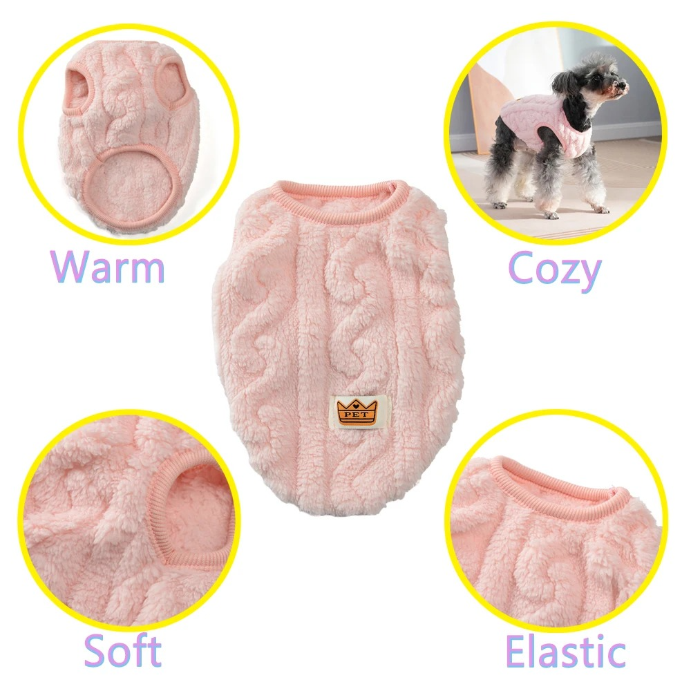 Manteau pour Chien en Polaire– Pull Chaud & Douillet