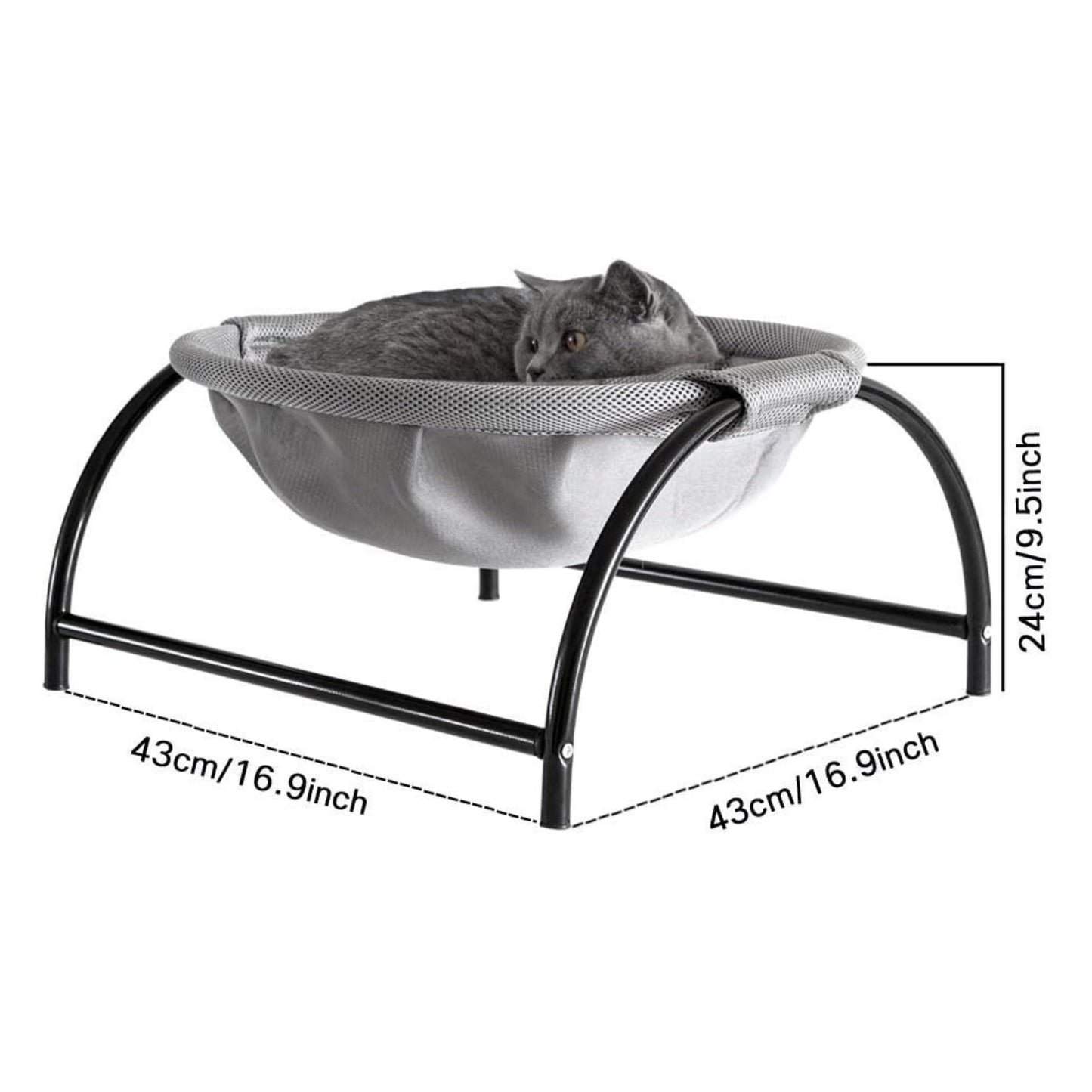 Hamac pour Chat - respirant - pour un confort rafraîchissant et une utilisation polyvalente.