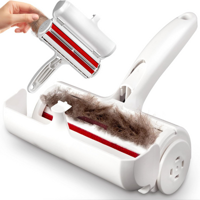 Dissolvant de poils d'animaux et de peluches pour meubles, canapés, tapis et vêtements.