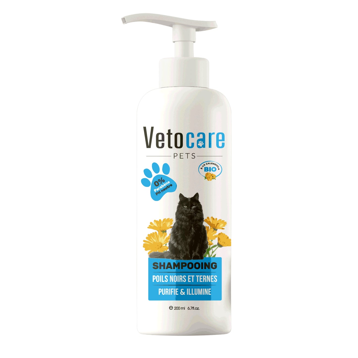 Shampoing Soin du Pelage Chat Vetocare – 200ml