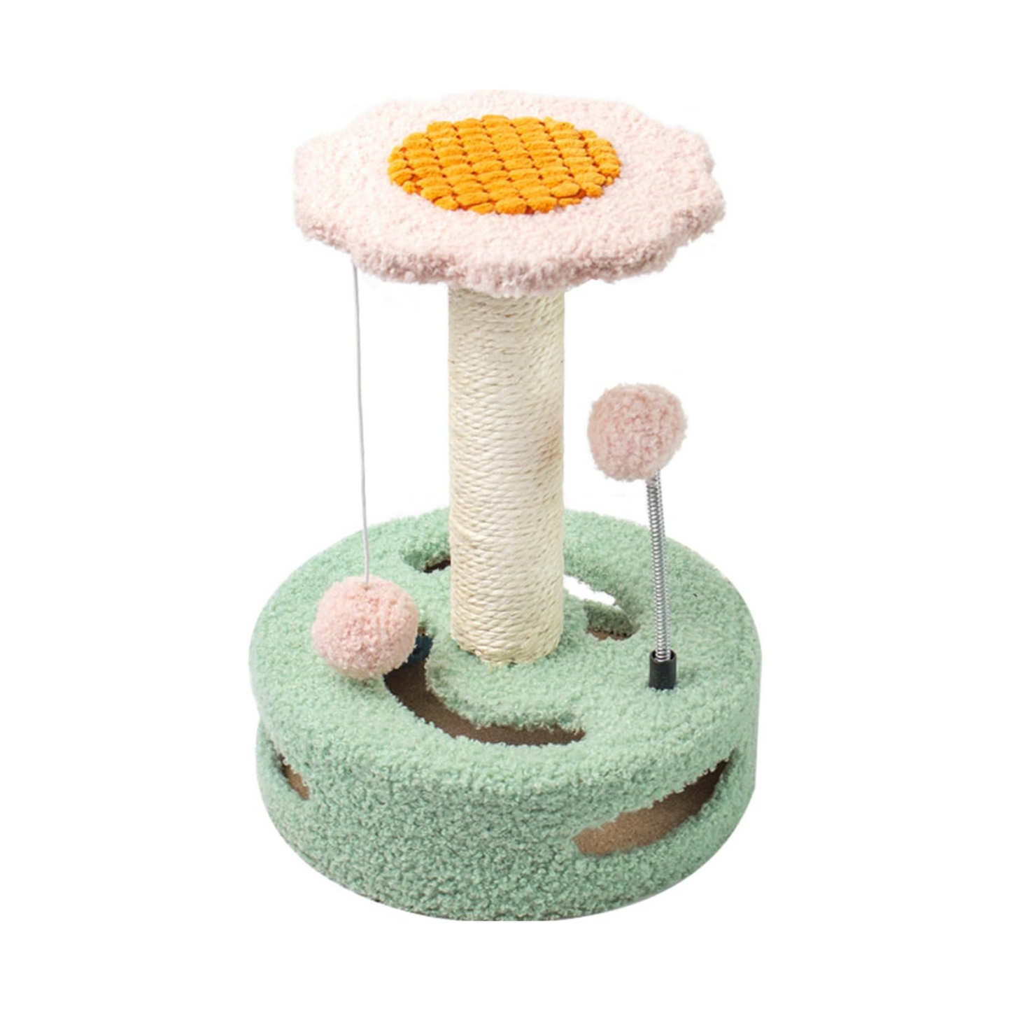 Petit arbre à chat tour – Griffoirs, plateforme de saut et balle de jeu