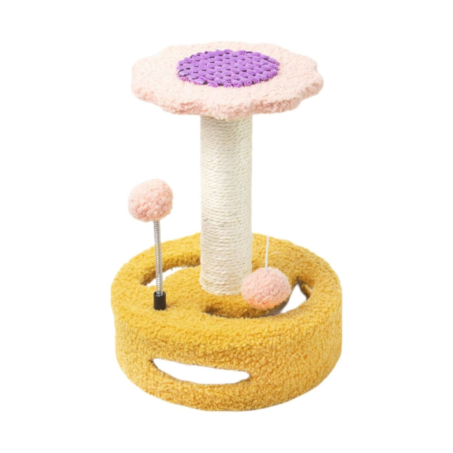 Petit arbre à chat tour – Griffoirs, plateforme de saut et balle de jeu