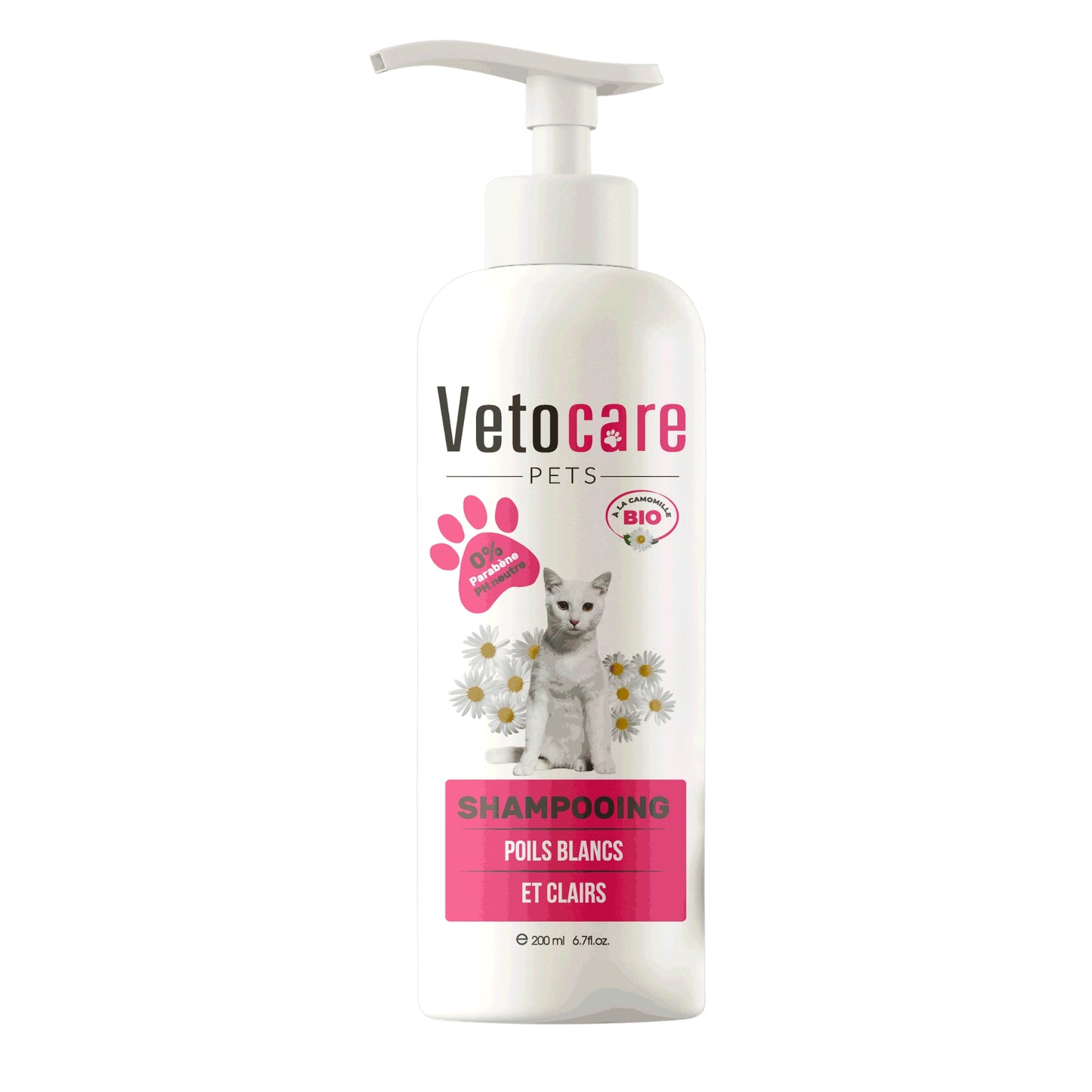 Shampoing Soin du Pelage Chat Vetocare – 200ml