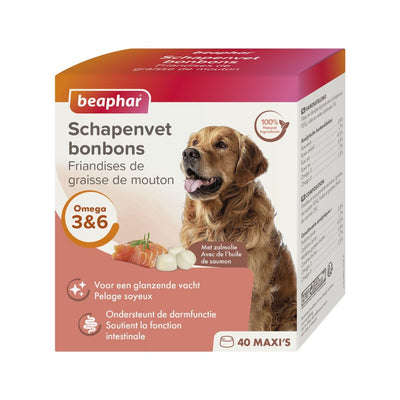 Beaphar Mutton Fat Treats Maxi with Salmon Oil for Dogs