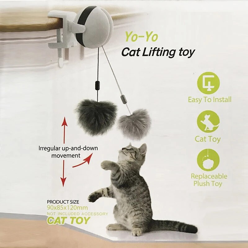 Jouet YoYo pour chat à mouvement interactif électronique