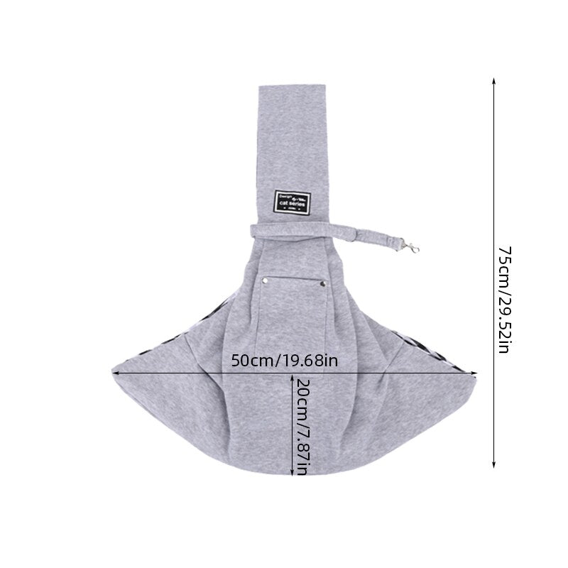 Sac double face élégant pour animal de compagnie