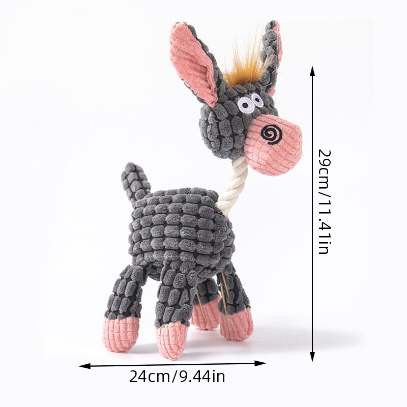 Jouet pour chien à mâcher - Forme d'âne
