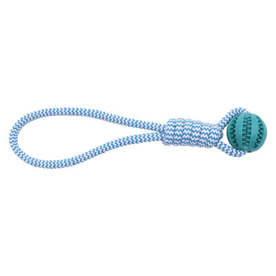 Rope Dog Toy with Treat Ball – Interactive Chew & Tug Toy