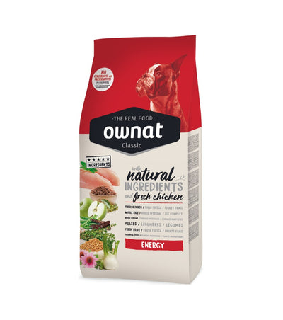 OWNAT CLASSIC ENERGY - Croquettes pour Chiens Adultes Actifs (4 kg, 20 kg)