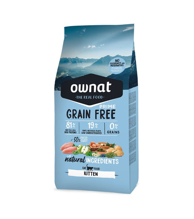 OWNAT Grain Free PRIME KITTEN - Croquettes pour Chatons (3kg)