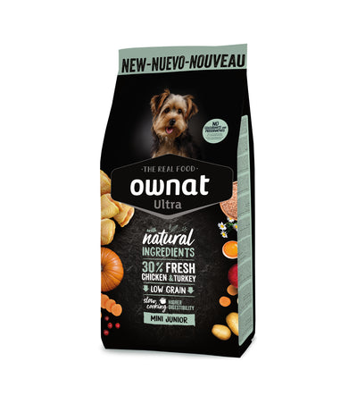 Ownat Ultra Mini Junior – Nutrition premium pour chiots de petite race
