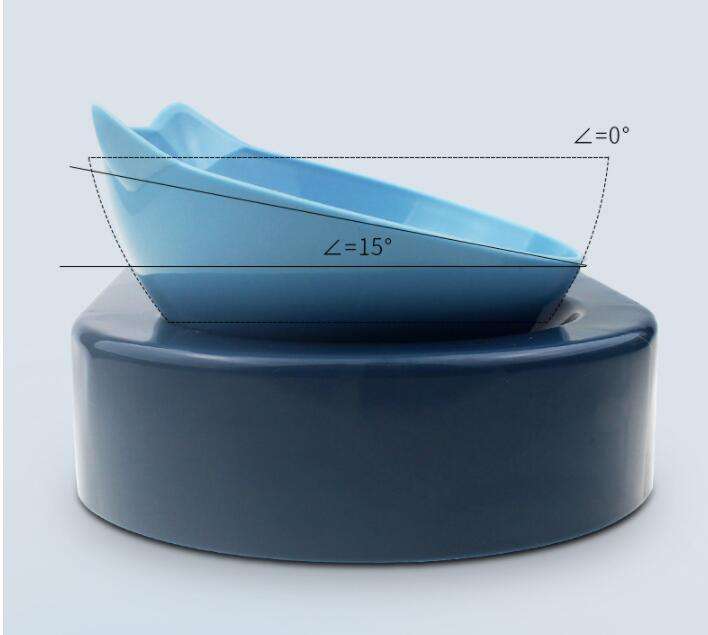 Mangeoire Automatique pour Chat et Chien - Gamelle Inclinée avec Distributeur d'Eau