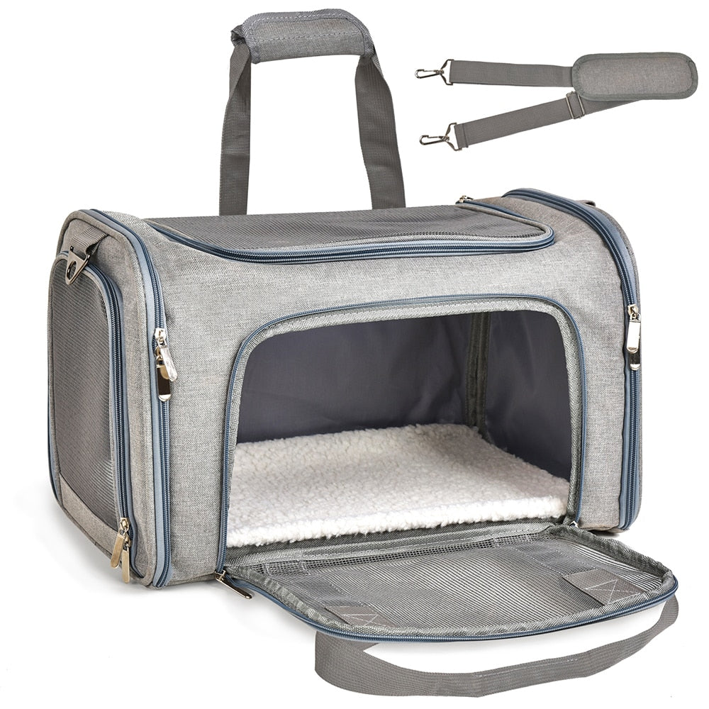 Sac de Transport pour Chats et Petits Chiens - Sûr, Confortable, Durable et Léger